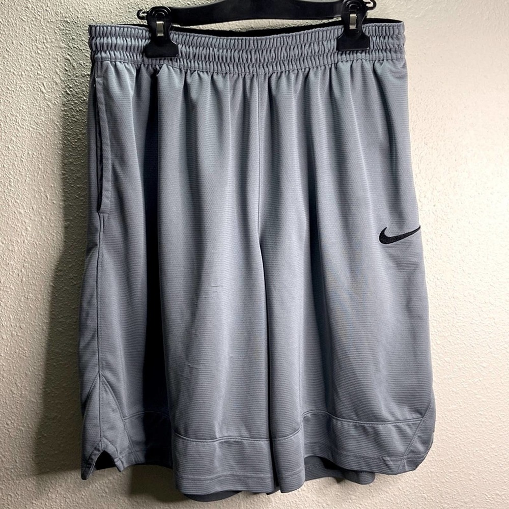 Nike Men Gray Dri-Fit Athletic Shorts Size XXL